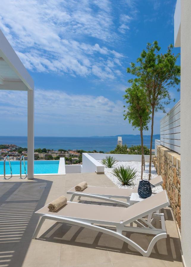 Villa Mimosa In Pefkos Líndos Buitenkant foto