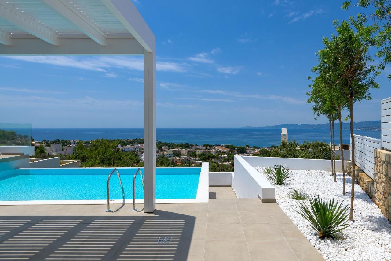 Villa Mimosa In Pefkos Líndos Buitenkant foto