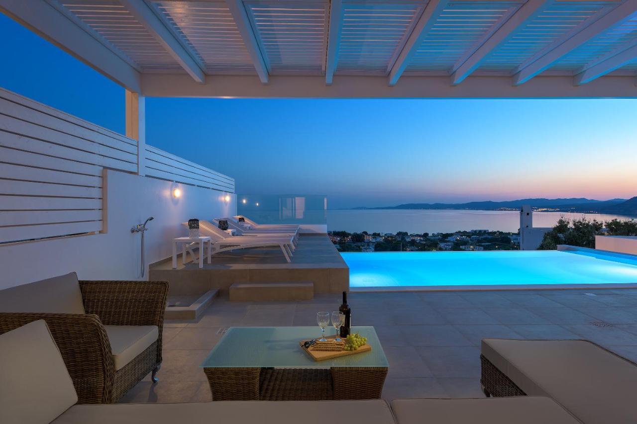 Villa Mimosa In Pefkos Líndos Buitenkant foto