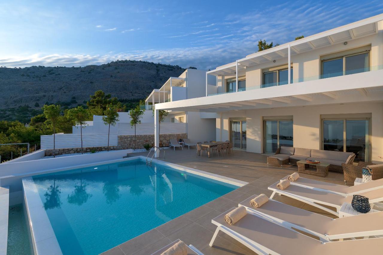 Villa Mimosa In Pefkos Líndos Buitenkant foto