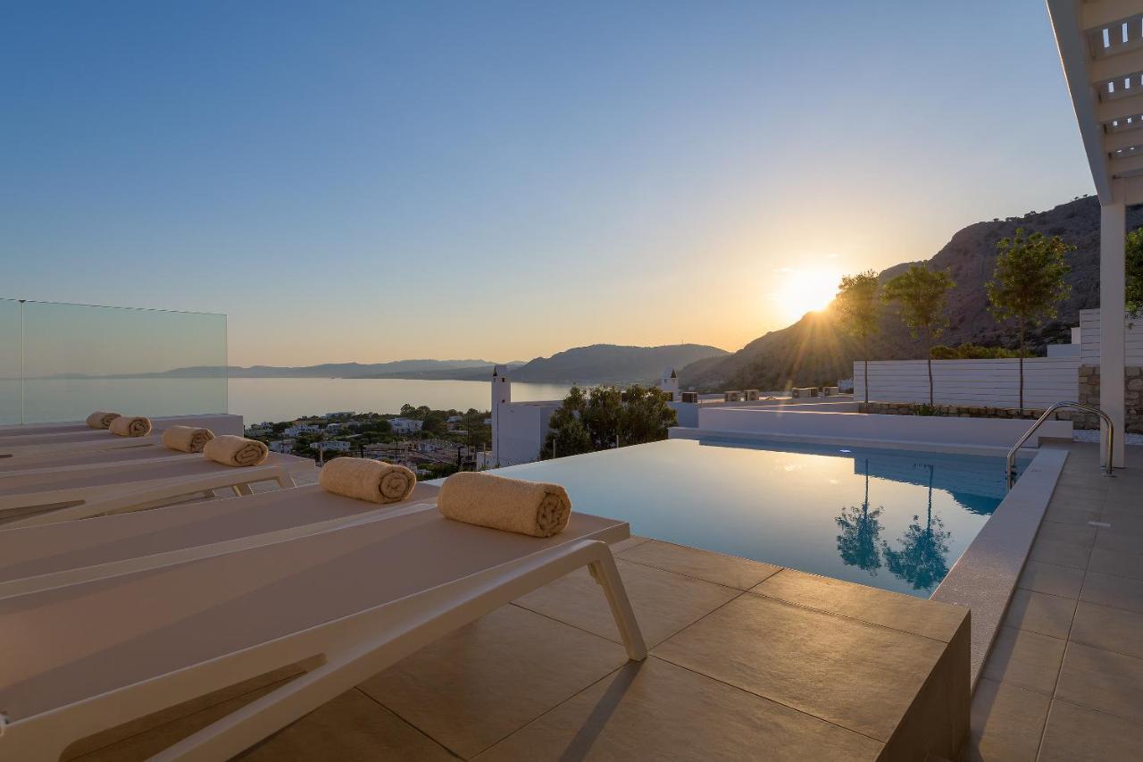 Villa Mimosa In Pefkos Líndos Buitenkant foto